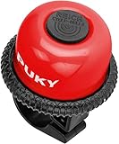 PUKY G20 Kinder Drehring Glocke | Ø 20 mm | Helltönende Klingel für Laufräder und Scooter | Leichtgängige Kinderfahrradklingel mit robuster Pulverbeschichtung | rot