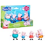 Peppa Pig Peppas fünfköpfige Familie Figurenset, Pink