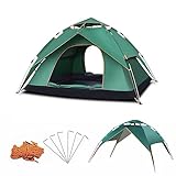Camping Zelt, 3 Personen Zelt Wasserdicht, Pop Up Ultraleicht Campingzelt für 3 Mann, Wurfzelt Doppellagig Abnehmbar für Camping Festival Backpacking
