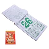 MAGICLULU Chinesischer Mondkalender, Täglich Abreißbar, 2026, Jahr Des Pferdes, Traditioneller Fengshui-kalender, Wandbehang, Erinnerung an Glückverheißende Ereignisse für Neujahrsparty-zubehör (3,6