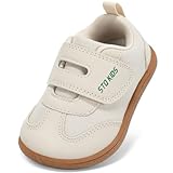 STQ KIDS Barfussschuhe Kinder Breite Leicht Turnschuhe Jungen Hausschuhe Kleinkind Sneaker Kinderschuhe Sportschuhe Draußen Schuhe Beige Grün 27 EU/T10 Weit