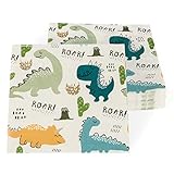 PARTY GO 40 STÜCKE Dinosaurier-Serviette, Buntes Papiergeschirr für den Kindergeburtstag 33 * 33CM