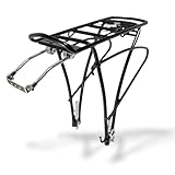 Red Loon Fahrrad Gepäckträger hinten - Fahrradgepäckträger mit Federklappe - Aluminiumlegierung - Rad Gepäckträger passend für 24-28' verstellbar - Tragkraft bis 25 kg