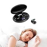 ESSONIO Schlafkopfhörer Bluetooth, Schlafkopfhörer Bluetooth Seitenschläfer Kopfhörer Schlafen Ohrstöpsel mit Mikrofon Schlaf Kopfhörer mit IPX5 wasserdicht 7 Stunden Musik Zeit， Nur 2g