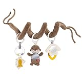 Fehn Activity-Spirale Otter – Stoff-Spirale mit Lernfunktionen zum Greifen, Fühlen, Spielen – fördert Greifen, Tastsinn & Motorik – für zuhause & unterwegs, für Babys ab Geburt