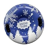 harayaa Aufblasbarer Snow Tube Cute mit Griffen für Familienaktivitäten Frauen Rodeln