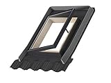 VELUX Dachfenster VLT 1000, Schwarz, Hartglas, für Van oder RV, Universal Eindeckrahmen (85 x 85-033)