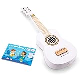 New Classic Toys Gitarrenspielzeug aus Holz, weiß