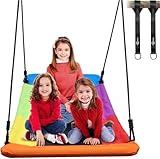 Trekassy 320KG Nestschaukel Set 152cm XXL Mit 2 Stücke 3 Meter Schaukel Gurten belastbaren 700KG, wasserdichte Baumschaukel Für Mehr Kinder Outdoor Garten