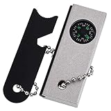 Tifler Magnesium Feuerstein mit Kompass, Outdoor Feuer Machen, Feuerstarter Survival Set, Zündstein
