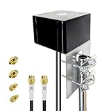 Maswell 5G Antenne Outdoor 2X2 MIMO, bis zu 6dBi, 600-8000MHz Externe 4G LTE 5G NR Router Außenantenne SMA & TS9 & RP-SMA für Zuhause Wohnmobil