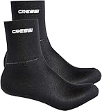 Cressi Black Neoprene Socks Resilient 3mm XL
