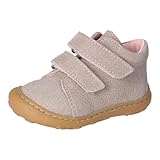 RICOSTA Mädchen Kletthalbschuhe Chrisy, Baby und Kleinkinder Lauflernschuhe, Weite: MITTEL, lose Einlage, terracare, kies/Rose (670), 22 EU