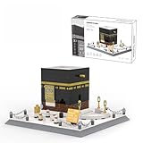Moschee Kaaba von Mekka Architektur Bausteine Bausatz, 446 Teile Modular Haus Architektur Modellbausatz, Weltberühmtes Architektur Modell Bauklötze Islamisches Dekormodell für Erwachsene Jugend
