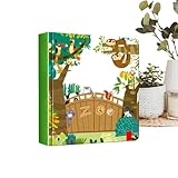 Ylnailky Vorschul-Lernbücher, 3D-Pädagogisches Geschichtenbuch, Pop-Design, interaktive 3D-Bücher – zum Lesen von Sprachen, Kinder, Jungen, Mädchen, Geburtstag, Kindergarten, Reisen, Zuhause