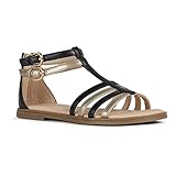 Geox Damen J Karly Girl Sandalen, Black Platinum, 36 EU