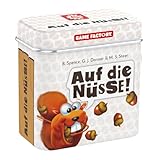Game Factory 646273 Auf die Nüsse, das knackige Würfelspiel, Mini-Spiel in handlicher Metalldose, Reisespiel, für Erwachsene und Kinder ab 8 Jahren