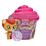 IMC Toys Konfetti Party | Überraschungs-Sammelfigur Mini-Tierpuppe, die Luftballons mit 8 Zubehörteilen aufbläst - Geschenkspielzeug für Mädchen und Jungen +3 Jahre