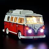 GEAMENT LED-Beleuchtungsset kompatibel mit T1 Campingbus (T1 Camper Van) Creator Expert 10220 (Modell-Set Nicht enthalten)