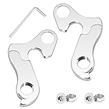 LUMOOM 2 Stück Aluminiumlegierungs Schaltauge, Fahrrad Heckhaken mit Schrauben, Fahrrad Schaltauge, Schaltwerk Aufhänger für MTB & Rennrad, Bike Gear Hanger