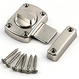 FOCCTS Türriegel aus Zinklegierung mit 6 Schrauben, Sicherheitstür, Riegel, Haken, für Sicherheit, Haus, Badezimmer, Schlafzimmer, Toilette, kleiner Riegel