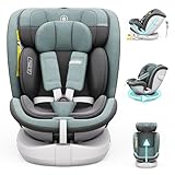 Daliya® Kindersitz ROTAZIONE | I-SIZE 40-150 cm | 8 Pos. | Isofix | (SIP) | Top Tether | 360° | 5 Punkt Gurt | Gruppe 0+ / I/II/III 0-36 KG | Neueste Zulassungs UN ECE Reg. 129 (Grün)