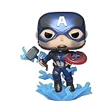 Funko Pop! Marvel: Avengers End Game S4 - Captain America (with Hammer) (Glows in The Dark) (Metallic) (Special Edition) #1198 Bobble-Head Vinyl Figure