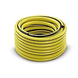 Kärcher Schlauch PrimoFlex 1/2' - 50 M (Bewässerung, 3-lagig, Anti-UV-Außenschicht, 24 bar, 1/2 Zoll, 50 m), Black,yellow, Normal