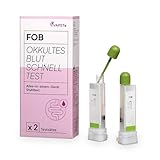 VAPSTe 2 x Darmkrebsvorsorge-Test | FOB test | Hygienisch, präzise, alles in einer Flasche | Ein-Schritt-Tests - enthält alles, was Sie brauchen