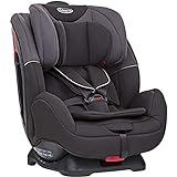 Graco Enhance Kindersitz Gruppe 0+/1/2 Autositz ab Geburt bis ca. 7 Jahre (0-25 kg), rückwärtsgerichtet bis 9 kg, vorwärtsgerichtet von 9-25 kg, Seitenaufprallschutz, mitwachsende Gurte, black/grey