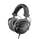beyerdynamic DT 770 PRO 80 Ohm Over-Ear-Studiokopfhörer in schwarz. Offene Bauweise, kabelgebunden