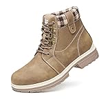 ANJOUFEMME Frauen Wandern Schnee Winterstiefel - Damen Trekking Walking Stiefel Wasserdicht Camping Backpacking Outdoor Schuhe FNW18-G-DE-KHKAI-39