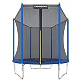 Ultrasport Kinder Gartentrampolin Uni-Jump, Blau, 183 Zentimeter
