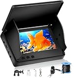 Fischfinder, Unterwasserkamera Angeln mit 4.3 Zoll IPS Display, 220° Weitwinkel Nachtsicht und 30m Kabel, IP67 Wasserdicht Fishfinder, HD-Kamera für Alle Gewässer Angelkamera für Angler und Abenteurer