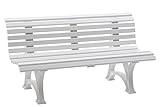 Blome Gartenbank Helgoland, Weiß, 150 x 67 x 80 cm