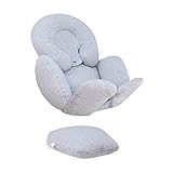 JYOKO Kids Sitzverkleinerer Antiallergikum Universal Baby 100% Baumwolle (Grey Stone, Enthält Kopf-, eine Körper- und eine Rückenstütze)