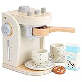 New Classic Toys 10705 Kaffeemaschine, 3 Jahre to 9 Jahre, Weiß, Weis