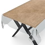 ANRO Transparente Tischdecke Schutzdecke Glasklar Durchsichtig Klarsichtfolie - Marta - 0,3mm 180x100cm Farbe Transparent