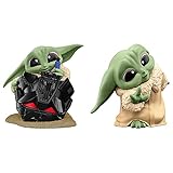 Star Wars Hasbro The Bounty Collection Serie 5, Grogu Figuren 2er-Pack, Helmspaß, Guckguck-Spiel, Spielzeug für Kinder ab 4 Jahren, 5,5 cm, Multi, F5941