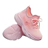 Turnschuhe Kinder Mädchen Jungen 34 Leicht Lauflernschuhe Atmungsaktiv Mesh Sportschuhe Laufschuhe Slip On Sneaker Bequeme Unisex Kinderschuhe Outdoor Sneakers Rutschfest Schnürschuhe 3-10 Jahre