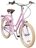 Actionbikes Kinderfahrrad Retrostar 20 Zoll - Kinder Fahrrad für Mädchen - Von 6-9 Jahren - V-Brake Bremse - Freilauf - Kettenschutz - Fahrräder - Laufrad - Kinderrad