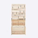 Home Deluxe - Balkon-Sichtschutz - Orelia - Maße 80 x 40 x 171 cm I Gartenbank Sichtschutz Gartentruhe