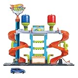 Hot Wheels City Autorennbahn mit Autowaschanlage, mit Farbwechseleffekt inkl. 1 Spielzeugauto, Auto Spielzeug, Spielzeug ab 4 Jahre, HDP05