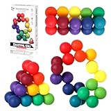 3D Puzzleball Sensorisches Spielzeug,Regenbogen Fidget Variable Ball Sensorik Spielzeug für Autismus,Ruhiges Zappelspielzeug für ADHS auf Reisen 3-12 Jahre Jungen und Mädchen