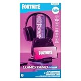 Paladone Fortnite 3-in-1 Kopfhörerständer und Technik-Ladestation mit Konsolen-Controller-Halterung und 2 USB-C-Ports, RGB-Farbwechsel-Lichtpanel, offiziell Lizenziertes Geschenk für Gamer