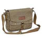 Gootium Herren Shoulder Bag Umhängetasche, Armeegrün
