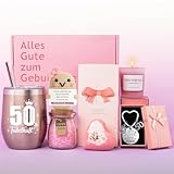 Tixlux Geschenk für Frauen, 50. Geburtstag Geschenkset, liebevolles Geschenk für Mutter, Ehefrau, Freundin, Kollegin, perfekt zum Meilenstein-Geburtstag