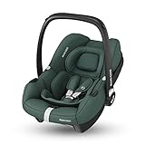 Maxi-Cosi CabrioFix i-Size, Siège Auto Bébé, 0 à 12 mois, 12 kg max., Siège Auto ISOFIX Léger (3,2 kg), Grand Canopy, Ultra-molletonné, Compatible avec les Poussettes Maxi-Cosi, Essential Green