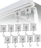 Goxiry Kederleisten Haken 12 Stück Kederöse für Kederschiene 5/6mm - 7/8mm Kederhaken Markisenhaken Camping Wohnmobil Zubehör für Wohnmobil, Wohnwagen, Vorzelt, Camping Zelt Weiß