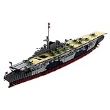 JOENI Technik Schlachtschiff Bausteine, MOC-34030, 1: 200 WW2 Deutsch Flugzeugträger Modellbausatz, Groß Klemmbausteine Militär Schiffe Kompatibel mit Lego (8067 Teile)